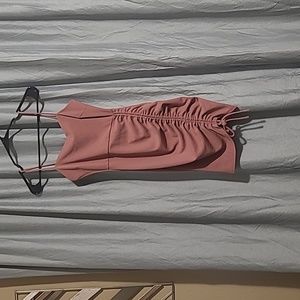 Windsor mauve pink side ruched dress